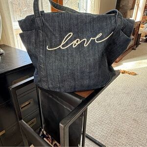 Love Denim Tote Bag - Jean